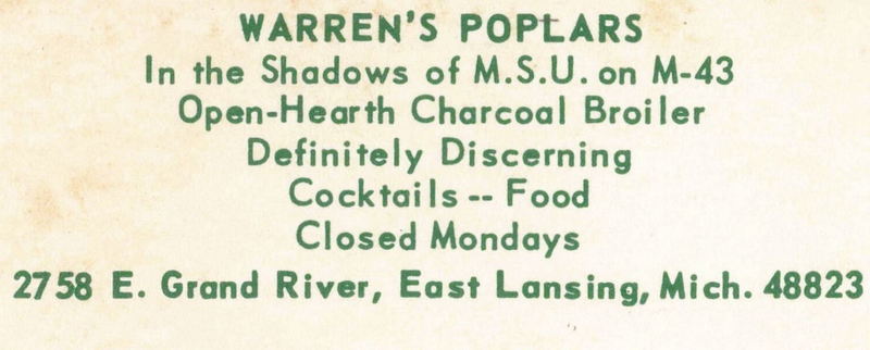 Warrens Poplars - Old Postcard